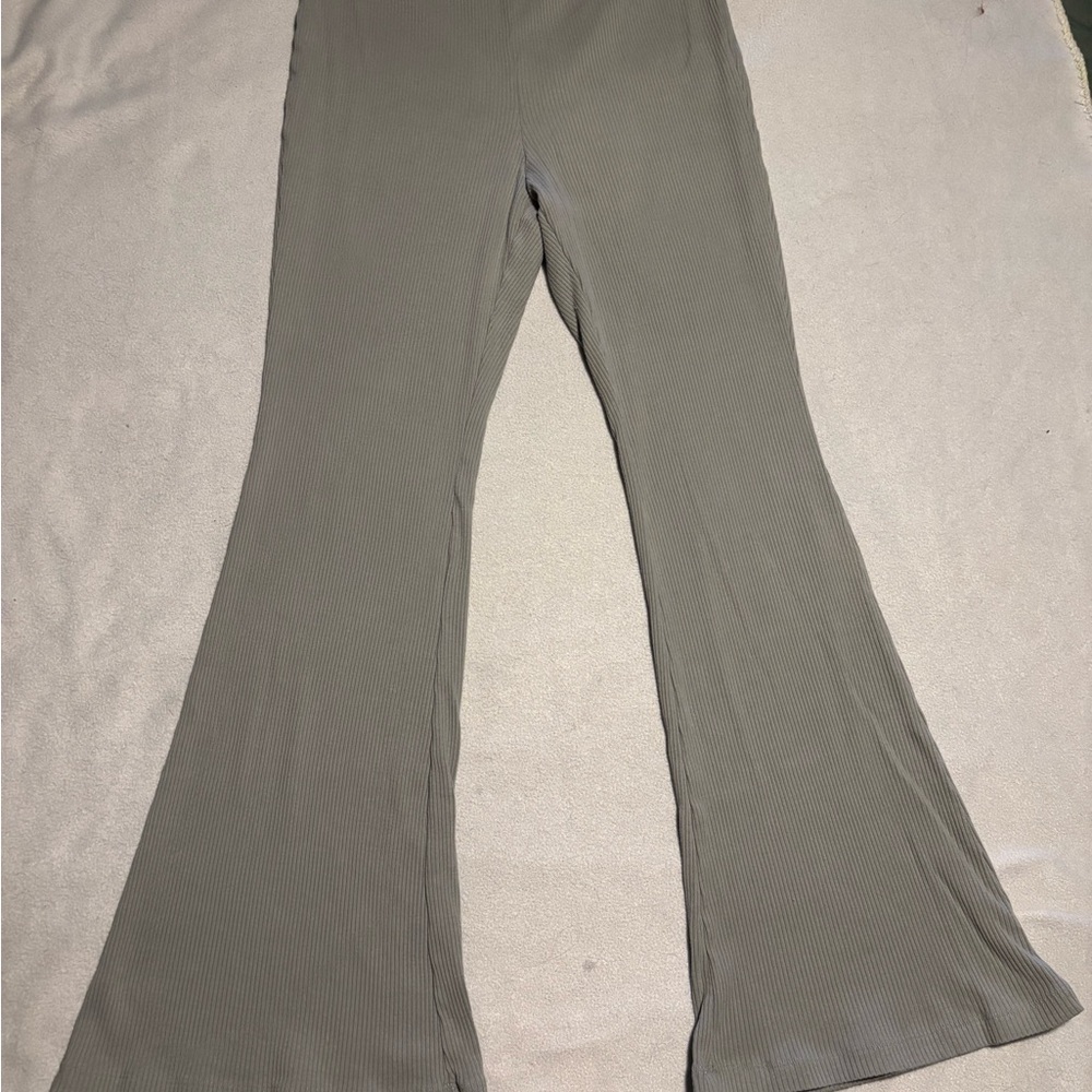 Divided Gray Flare Pants